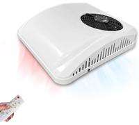 Aire Acondicionado portátil para RV 8500BTU, Calentador y refrigeración 2 en 1, Unidad de Techo sin conductos de fácil instalación, 12V/24V, Nivel de Ruido de 45dB