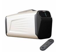 Aire Acondicionado Portátil Para Tienda, Unidad De Ac Móvil Para Camping De 5200 Btu Con Control Remoto Y Deshumidificador, Acondicionador De Aire Silencioso Para Habitaciones Pequeña silver 12v+220v