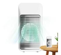 Aire acondicionado portátil pequeño | Aire acondicionado portátil USB ajustable | Enfriador de habitación, ventilador personal compacto para el hogar o viajes, oficinas o sótanos