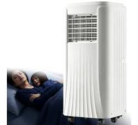 Aire acondicionado portátil, potente unidad de 10.000 BTU/12.000 BTU | Aire acondicionado sin unidad exterior, silencioso, con ruedas y mando a distancia, ideal para oficinas. 10000BTU