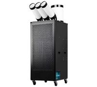 Aire Acondicionado Portatil Separación De Agua Caliente Y Fría Enfriador De Pantano De Resistencia Industrial El Conducto De Aire Se Puede Girar Y Estirar 220 V(63 * 56 * 124.5cm)