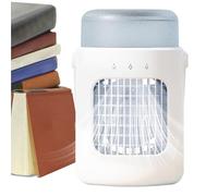 Aire acondicionado portátil silencioso con temporizador y control remoto, acondicionadores de aire portátiles - pequeño ventilador de CA portátil, humidificador recargable con