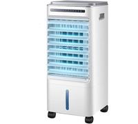Aire acondicionado portátil silencioso enfriador de aire 3 velocidades 3 modos apagado automático temporizador de 7 horas con mando a distancia, climatizador portátil de gran capacidad (tipo mecánico)
