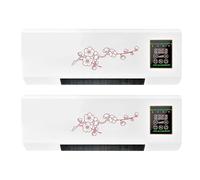 Aire Acondicionado Portátil Sin Conductos, Aire Acondicionado Montado En La Pared, Mini Sistema De Calefacción/aire Acondicionado Dividido, Refrigeración/calefacción Rápida Súper Silenciosa(D2 Pcs)