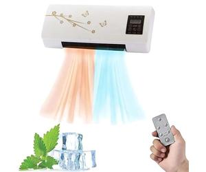 Aire acondicionado portátil sin conductos, radiador calentador convector eléctrico portátil de 2000W con viento Natural/cálido for dormitorio y sala de estar(C)