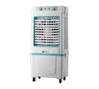 Aire Acondicionado Portátil Sin Tubo Exterior, Climatizador Frio de 3 Velocidades, Potente Enfriador de Aire Evaporativo, Ventilador 3 en 1 para el Hogar, Tienda, Fábrica y Garaje(Blue)