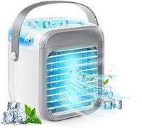 Aire acondicionado portátil ultra mini enfriador personal 3 en 1 acondicionadores para el hogar, compacto, evaporativo, móvil, pequeño, humidificador, velocidad del viento, unidad de aire