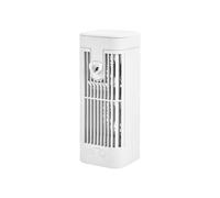 Aire acondicionado portátil USB, mini humidificador recargable compacto para uso en el hogar y la oficina.