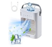 Aire acondicionado portátil VEVOR, enfriador de aire evaporativo 4 en 1, tanque de agua de 700 ml