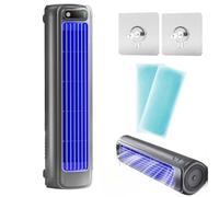 Aire Acondicionado Qinux Brizaac Imwing Cooling Ace, Ventilador Portátil Brizac Shirem, Ventilador de Torre sin Aspas Briz de 3 Velocidades, Silencioso, for Pared o Escritorio(Gray-1pcs,Plug-in)