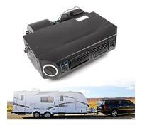 Aire acondicionado Rv 12V A/C Compresor evaporador Underdash, kit de evaporador de aire frío de 3 velocidades con soportes de montaje y manguera de drenaje Aire acondicionado universal par
