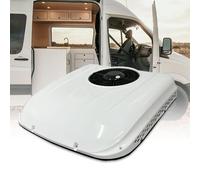 Aire acondicionado silencioso de 7000 BTU RV, unidad de techo de 24 V CC para refrigeración sin conductos en autocaravanas, camiones, furgonetas y SUV
