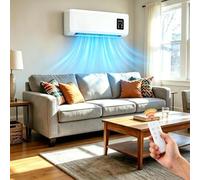 Aire Acondicionado Sin Unidad Exterior, Montado en La Pared, Súper Silencioso con Control Remoto, Fácil Instalación para el Hogar y La Oficina