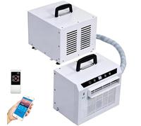 Aire acondicionado split portátil control remoto, temporizador de 12h, sin instalación, para hogar, oficina y camping