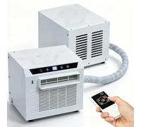 Aire acondicionado tipo mini-split de 3000 BTU Enfriador de ambientes | Aire acondicionado sin conductos,Mini-split portátil,Sin instalación compleja,Incluye tubería de conexión de 2 m (6,56 pies)