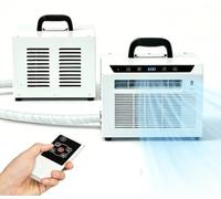Aire acondicionado tipo mini-split de 3000 BTU, Sin necesidad de montaje | Aire acondicionado split portátil, Unidad de aire acondicionado silenciosa para camping, Incluye tubo de conexión de 2 m