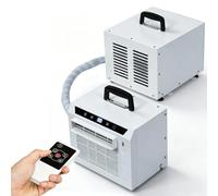 Aire acondicionado tipo mini-split de 3000 BTU Sin necesidad de montaje | Unidad de aire acondicionado split, Aire acondicionado sin conductos, Incluye tubería de conexión de 2 m (6,56 pies)