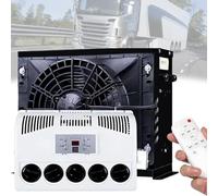 Aire acondicionado tipo split - Unidad de aire acondicionado eléctrica de 12V/24V para cabina de camión,enfriamiento rápido, silencioso,mini split para caravanas, camiones y remolques Black-24V