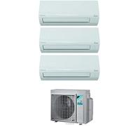 Aire acondicionado Trial Split 9000 + 9000 + 12000 Btu, Inversor, Bomba de calor - Daikin 3AMXF52A Siesta