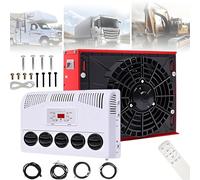 Aire Acondicionado Universal De 12V/24V, Aire Acondicionado Split Portátil, Bajo Nivel De Ruido, para Semirremolques, Autobuses, Caravanas, Excavadoras, Camiones, Furgonetas,24V-Red