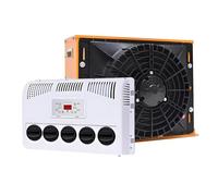Aire Acondicionado Universal de 12V/24V, Portátil, Tipo Split, con Refrigeración Silenciosa y Control Remoto, para Semirremolques, Autobuses, Caravanas, Excavadoras, Camiones,24V-Yellow