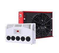 Aire Acondicionado Universal de 12V/24V, Portátil, Tipo Split, con Refrigeración Silenciosa y Control Remoto, para Semirremolques, Autobuses, Caravanas, Excavadoras, Camiones,24V-Red