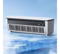 Aire Acondicionado Ventilador Pared Sin Unidad Exterior Diseño De Rociador Con Control Remoto Se Puede Colgar O Colocar De Pie Ac Portatil 220 V(White)