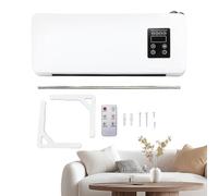 Aire Acondicionado Ventilador Portátil, 2025 Mejorado, Aire Acondicionado Pared Sin Unidad Exterior Soplando Et Calefacción 2 En 1, Ventilador De Pared Para Brisas Natural En Verano Con Toallero
