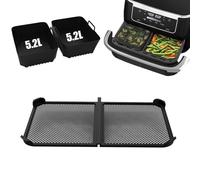 Aire Caliente Protector Contra Salpicaduras, 2 PiezasMolde Olla de Silicona,Para Ninja Foodi Flexdrawer 10.4L,Ninja AF500eu，Reutilizable，Protección Eficaz Contra Salpicaduras de Grasa