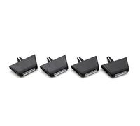 Aire Consola Central Trasera Perilla Ajuste Clip Slizante Rejilla Ventilación Aire Acondicionado Central Lantera Izquierda Recha 4M1820901 Compatible Con Q7 2016 2017 2018 2019(4PCS)