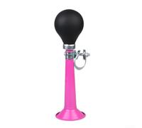 Aire de bicicleta, PVC galvanizado de metal y hierro, sonido rítmico fuerte, 21 cm de longitud, se adapta a manillares de 2,3 cm para bicicleta de montaña y carretera (rosa)