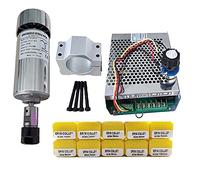 Aire enfriado 0.3kw Cnc SPINDLEMOTOR KIT ER16 CHUCK MOTOR DE HECHO 300W / Fuente de alimentación Gobernador la velocidad for el grabado Tallado, Perforación(Package 6 ER16)