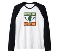 Aire fresco, no aire caliente, radiodifusión pública Camiseta Manga Raglan