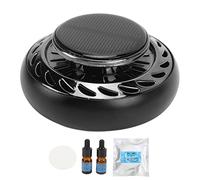Aire giratorizado Aire ambientador de terapia solar difusor Perfume de aceite esencial para la decoración del hogar de aluminio plástico de aluminio 35 mm 80 mm (Negro)