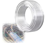 aire manguera tubo comprimido 10 20 30 50 80 100 M Longitud Tubo De Línea De Manguera De Aire De PU, Manguera Neumática De Compresor De Aire(D,L 50m/164ft OD X ID 16 X 12mm)