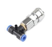 Aire para junta de tres vías para pistolas de soplado de aire, camiones, remolques, aire para tanque, accesorios neumáticos de junta recta, pistolas de soplado de aire C, junta de 3 vías, conector de