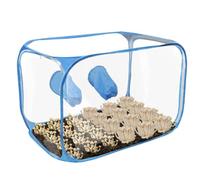Aire Quieto | Casa De Cultivo Ventilada Plegable Diseño Pop | 76x43x44,5 cm Suministros para Cultivar Setas | para Patio Techo Colegio Balcón Jardinería Apartamento Urbano Protección Invernal