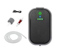 Aireador de Cebo, ABS 11,3 x 7,2 x 4,3 cm, Bomba de Aire Recargable para Acuario y Cubo de Cebo, Dispositivo de aireación de al Aire Libre, Kayak con Tiempo de Funcionamiento Continuo de