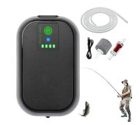 Aireador De Cubo De Cebo - Bomba Recargable De 2000 MAh De 4,45 Pulgadas | Burbujeador De Piedra De Aire De Alto Rendimiento Y Doble Uso AC/DC Con Tiempo De Funcionamiento De 42 Horas | Aireador De Pe