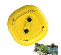 Aireador de fuente de estanque, bomba de oxígeno flotante de 2000 mAh, recargable, aireador de agua al aire libre, bomba de aire para pecera, salida de aire ajustable de 2 velocidades, dispositivo de