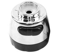 Aireador de Grifo de Repuesto Rotativo 360 Grados y Control | Abs, Acabado Plateado Electrochapado, Color Negro, para Fregadero y Boquilla, Cocina y Lavado