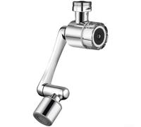 Aireador de grifo giratorio Boquilla de filtro de agua de rotación de 1080 °, modo dual para salpicaduras a prueba de salpicaduras, extensor de grifo para cocina (A)