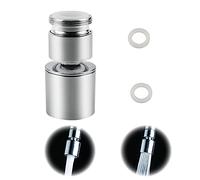 Aireador de Grifo Giratorio de 360 ° Grifo de Agua M22 Aireador de Grifo Giratorio de Rosca Interna con Adaptador de Rosca Externa M24 para Grifo de Rosca Externa de 22 mm o Rosca Interna de 24 mm