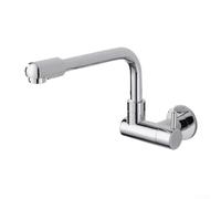 Aireador de grifo giratorio Diseño de brazo mecánico Grifo de cocina Extensión de cabezal de pulverización para fregadero profundo (plata)