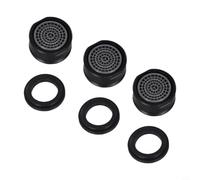 Aireador de grifo para rosca macho M24, restrictor de flujo de ahorro de agua para fregaderos de cocina y baño, carcasa de cobre negro, paquete de 3