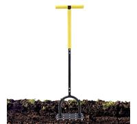 Aireador de jardín | Desespumado y aireación del suelo para céspedes | Mango en T Ergonómico Escarificador Jardín de bandeja ancha para paisajismo y agricultura