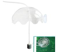 Aireador de tanque de peces, protector splash del tanque de peces | Kit de acuario difusor de burbuja de oxígeno con tubo, piedra de aire - tanque de peces acrílico silencioso, splash cover para