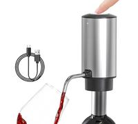 Aireador de vino eléctrico, decantador de vino eléctrico, decantador automático, decantador de vino tinto, aireador de vino tinto recargable con cable telescópico de 3 niveles para regalos de vino