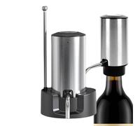 Aireador de vino, kit de herramientas portátil de acero inoxidable, dispensador de boquilla de vino recargable, para el hogar, bar, oficina, restaurante, campamento al aire libre, fiesta, hombres