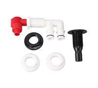 Aireador de Vivo Bomba de Desagüe Kit Combinado para Vivo Manguera Marina de 3 4 Pulgadas Orificio de Montaje de 1 1 16 Pulgadas con Bomba de Recirculación o Válvula de Control